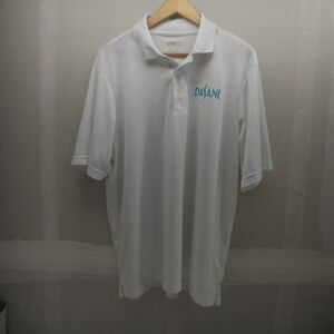 Dasani Water Core 365 Mens White Polo Shirt Size XL EUC